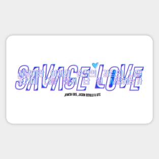 SAVAGE LOVE BTS REMIX WHITE Sticker